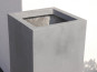 Blumenkübel SUPREMO aus Fiberglas, betongrau 30x30x80