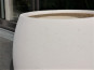 Pflanzkübel RONDO, Fiberglas weiß 52x45