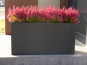 Pflanztrog d. BUNDESGARTENSCHAU, Pflanzkübel, Fiberglas schwarz 100x40x50