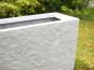 Pflanztrog ROCKS wie Naturstein, Fiberglas grau 120x50x55