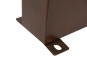 doppelwandiger Paravent COMO aus Cortenstahl, rostfarben - jetzt reduziert 80x10x100