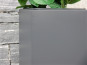 Pflanzkübel aus Metall, anthrazit 30x30x80