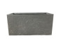 Pflanztrog ROCKS, Pflanzkübel, Fiberglas grau (Rollen optional) 100x40x50
