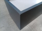 B-Ware: Pflanztrog aus Metall, anthrazit (100x40x40 cm)