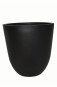 Blumenkübel NERO, Fiberglas schwarz 40x37