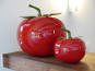 Deko-Tomate in Hochglanz rot Ø29x30