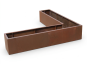 Hochbeet/Pflanztrog BIOPUR aus Cortenstahl, L-Form 200x200x60
