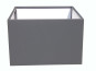 Hochbeet VERDURO  120x120x80cm aus Metall, anthrazit