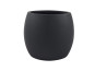 Pflanzkübel RONDO, Fiberglas schwarz 43x35