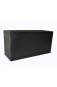 Pflanztrog d. BUNDESGARTENSCHAU, Pflanzkübel, Fiberglas schwarz 80x30x40