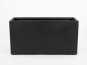 Pflanztrog, Pflanzkübel, schwarz ( Rollen optional) 120x50x60