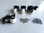 Schwerlast Rollen / Lenkrollen/ extra leise Rollen 4 Rolle ( 2x mit und 2x ohne Bremsen)