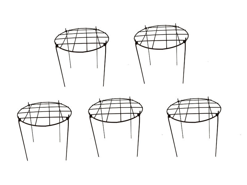 5er- Set Rankgitter ROMA aus Cortenstahl, rund - jetzt reduziert Ø30x31