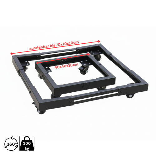 ausziehbarer Pflanzenroller  40-70 cm aus Metall- Tragkraft 300kg 