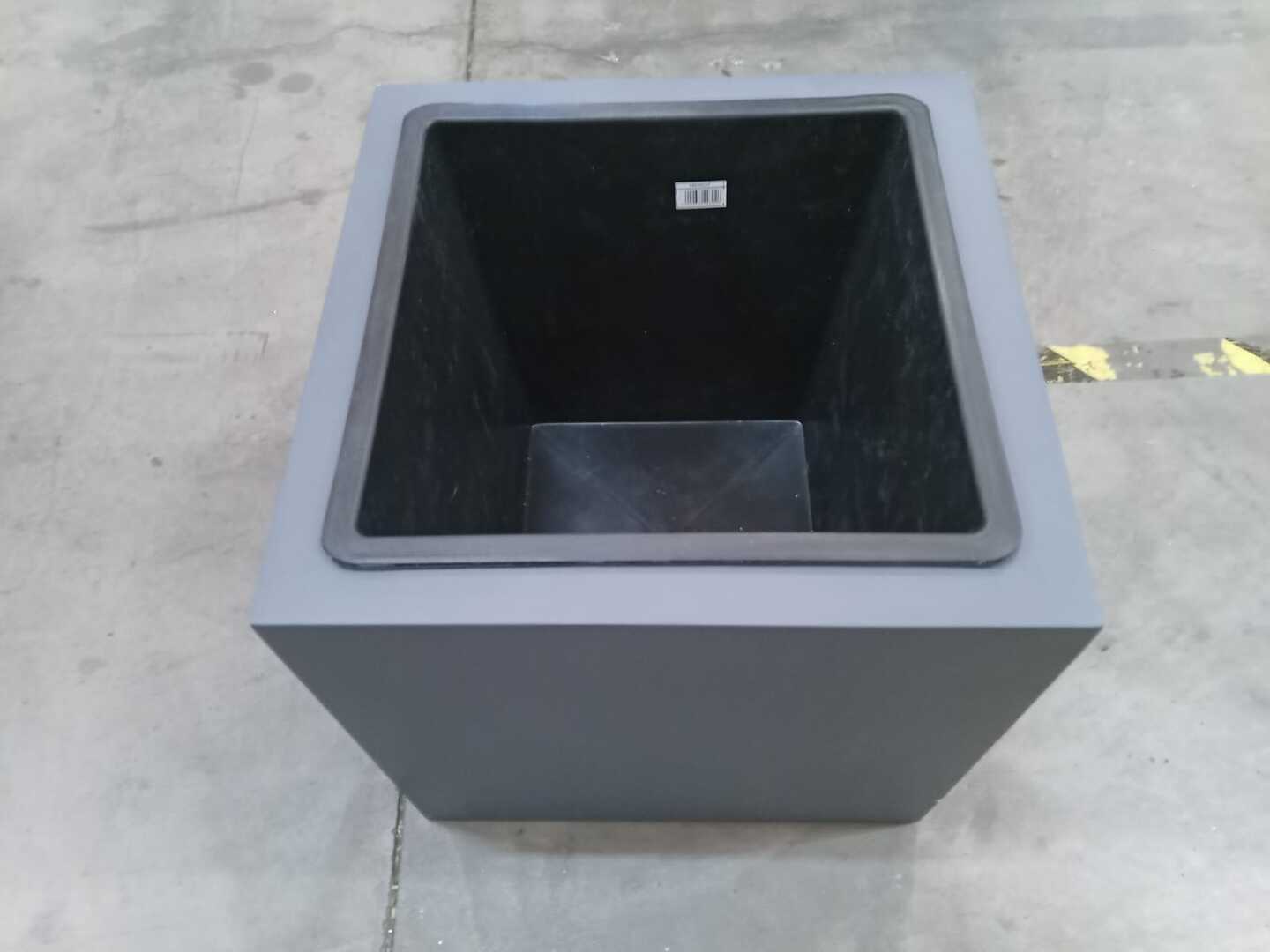 B-Ware: Pflanzkübel für Rollen, anthrazit 40x40x40