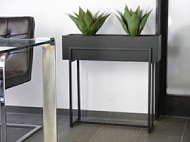 Hochbeet/Pflanzkübel SUPREMO, TÜV-geprüft, schwarz - jetzt reduziert 50x18x18