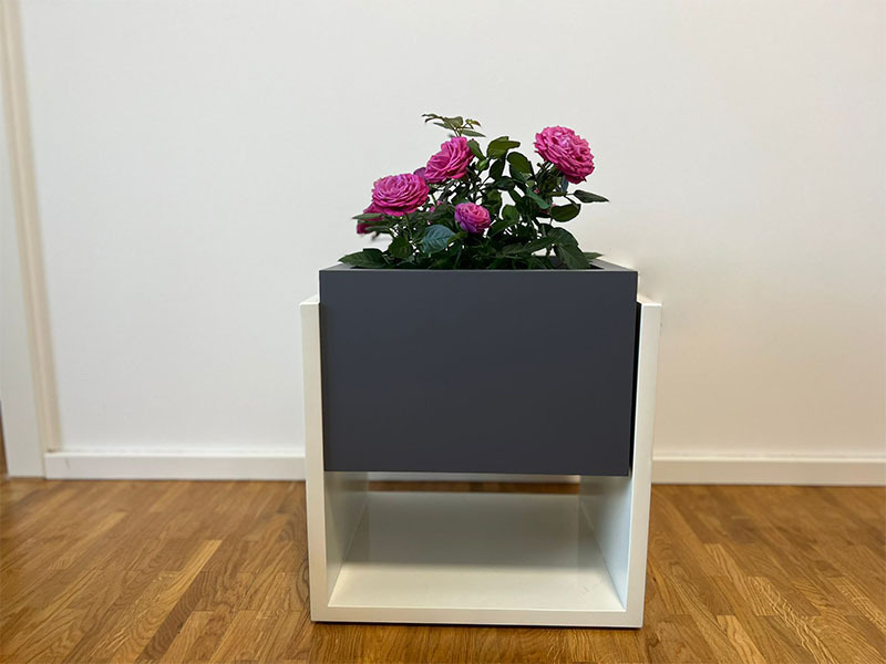 Pflanzgestell VENGA - weiß (für Kübel 30x30 cm) - jetzt reduziert 