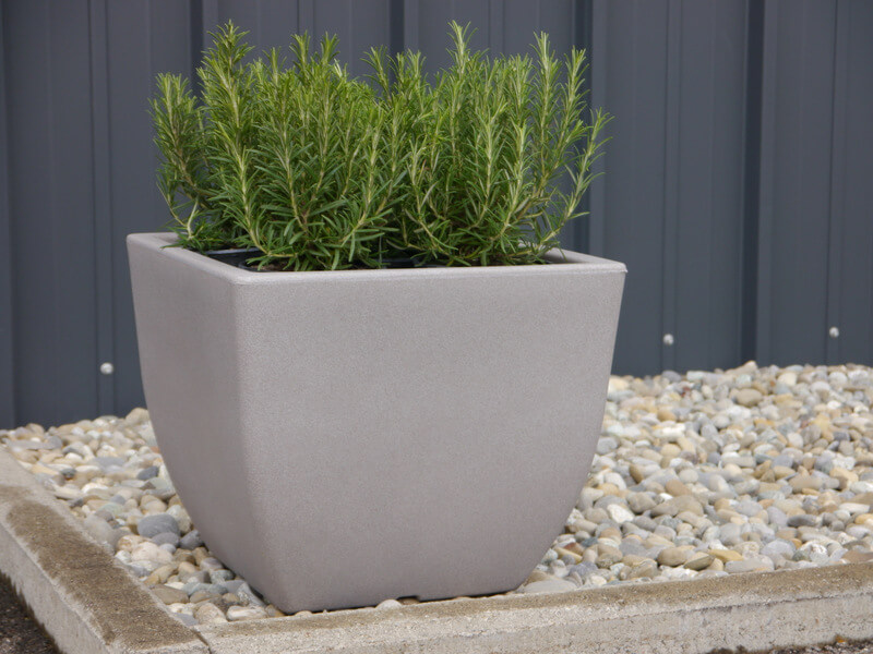 FRESHO - Pflanzkübel 40x40x34cm, Rotations-Kunststoff taupe-braun ... FRESHO - Pflanzkübel 40x40x34cm, Rotations-Kunststoff taupe-braun ...