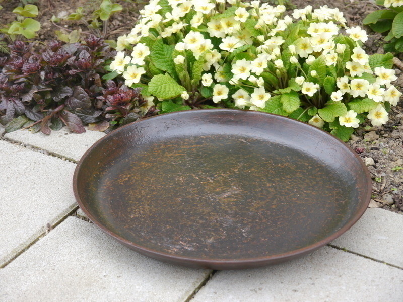 Pflanzschale aus Cortenstahl, rostfarben -  jetzt reduziert 50x3.5
