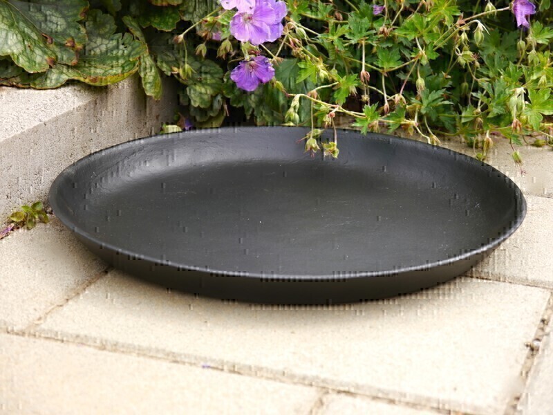 Pflanzschale aus Gusseisen, schwarz - jetzt reduziert 35x3.5