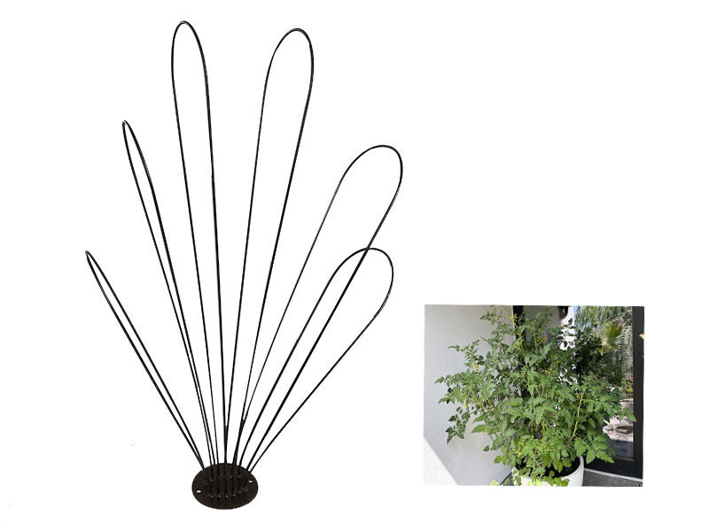 Rankgitter FONTANA aus Cortenstahl, rostfarben 