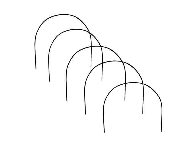 Rankhilfe MALAGA aus Cortenstahl, braun, 5er-Set 30x30