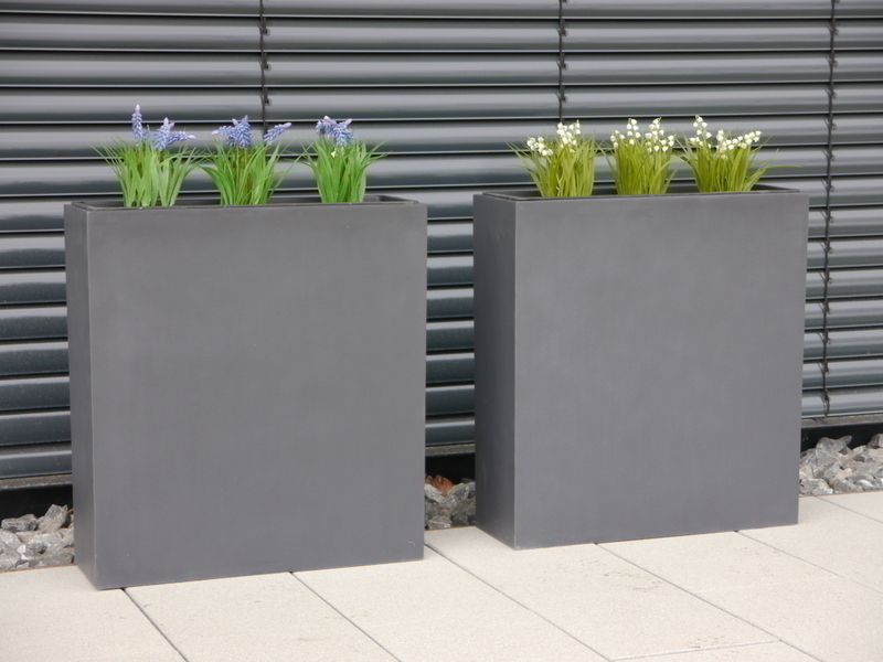 Raumteiler SUPREMO (auch für Rollen), anthrazit 84x30x80