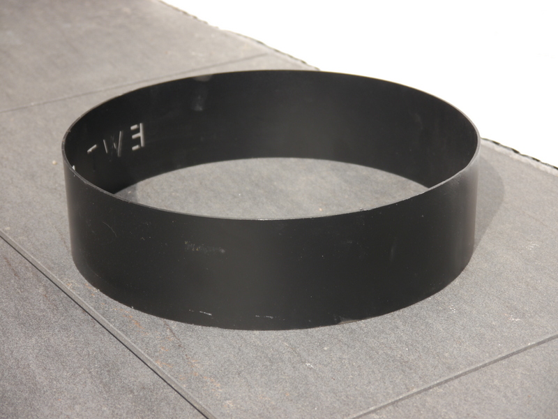 Standteile / Sockel aus Metall, rund, schwarz 40x10