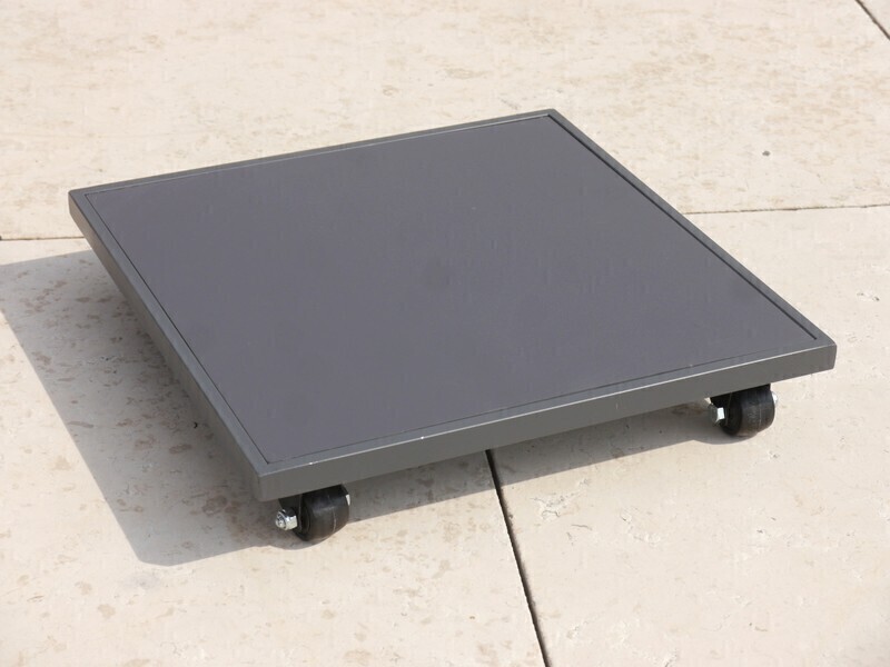 ultrastarkes Mehrzweck-Rollbrett aus Metall/Fiberglas, quadratisch 30x30x8