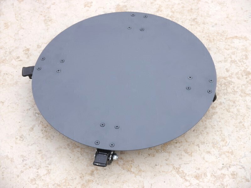 ultrastarkes Mehrzweck-Rollbrett aus Stahl, rund 40x40x7