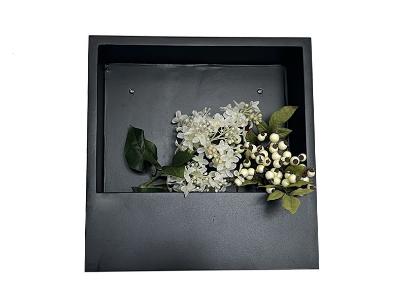 Wand-Pflanzkasten LINEA, schwarz - jetzt reduziert 28x28x9