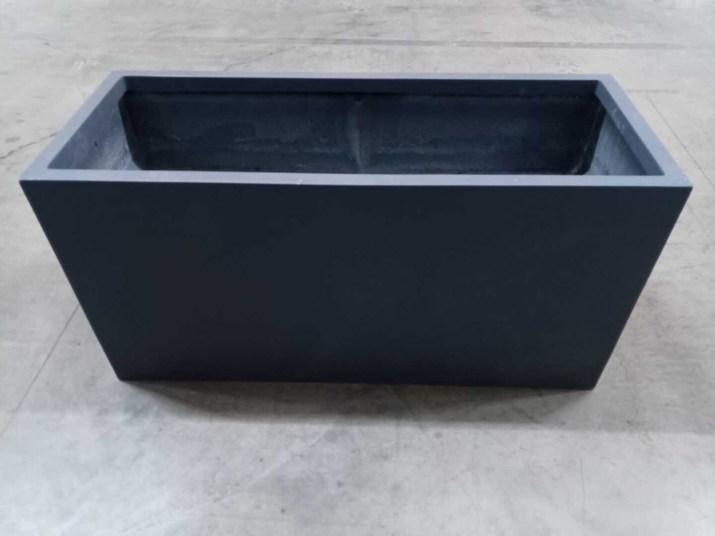 4 er Set B-Ware: Pflanztrog SUPREMO anthrazit (100x40x50 cm) 