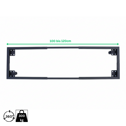 ausziehbarer Pflanzenroller  40-120 cm aus Metall- Tragkraft 300kg 