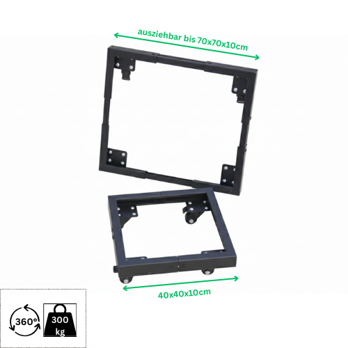 ausziehbarer Pflanzenroller  40-70 cm aus Metall- Tragkraft 300kg 