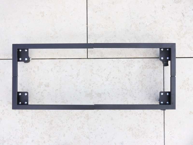 ausziehbarer Pflanzenroller aus Metall, schwarz 