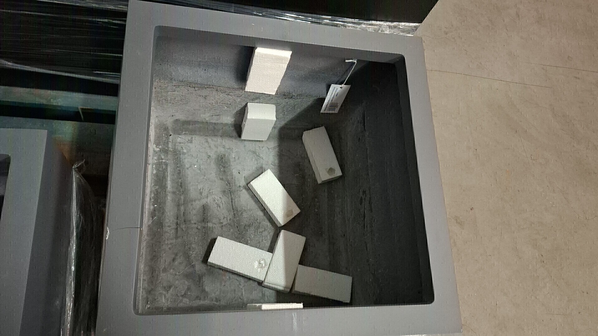 B-Ware: Pflanzkübel für Rollen, anthrazit 50x50x50