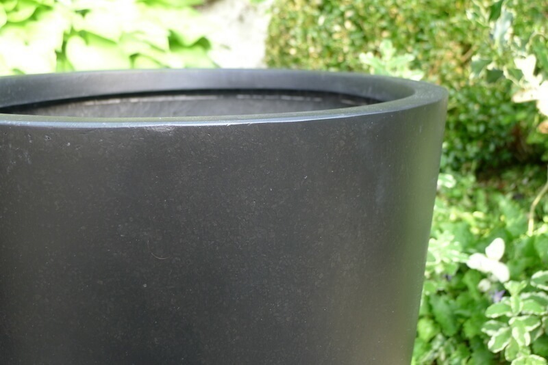 Blumenkübel NERO, Fiberglas schwarz 40x37
