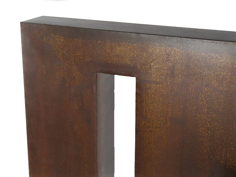 Design-Raumteiler aus Cortenstahl, rostfarben - jetzt reduziert 80x10x140