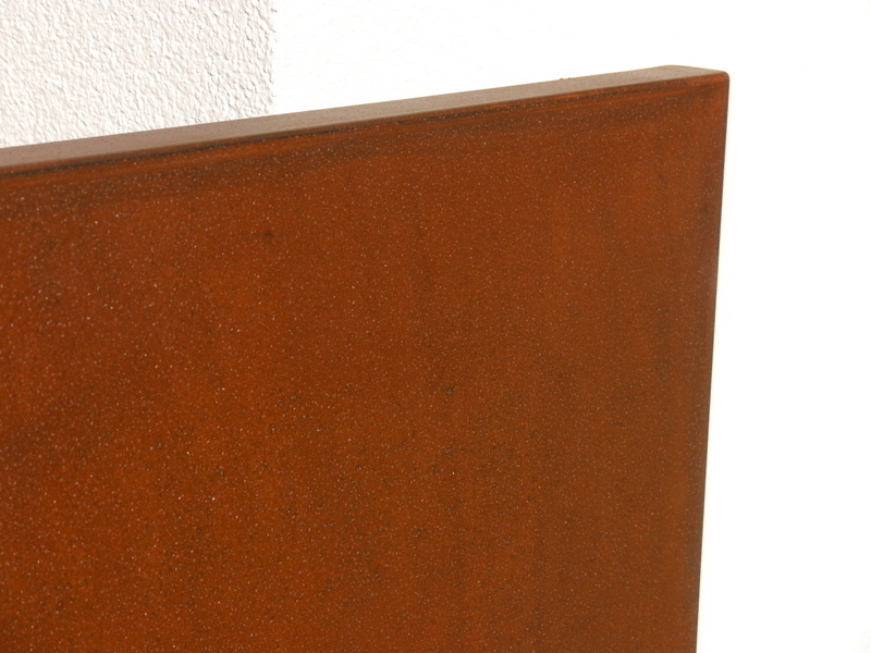 doppelwandiger Paravent COMO aus Cortenstahl, rostfarben - jetzt reduziert 80x10x140