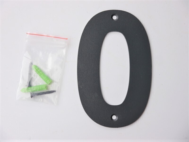 Hausnummern aus Metall Nr. 0