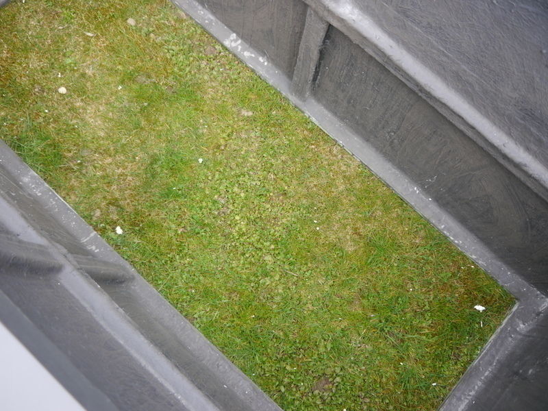 Hochbeet MEGAGREEN L150x B60x H70cm aus Fiberglas in anthrazit 