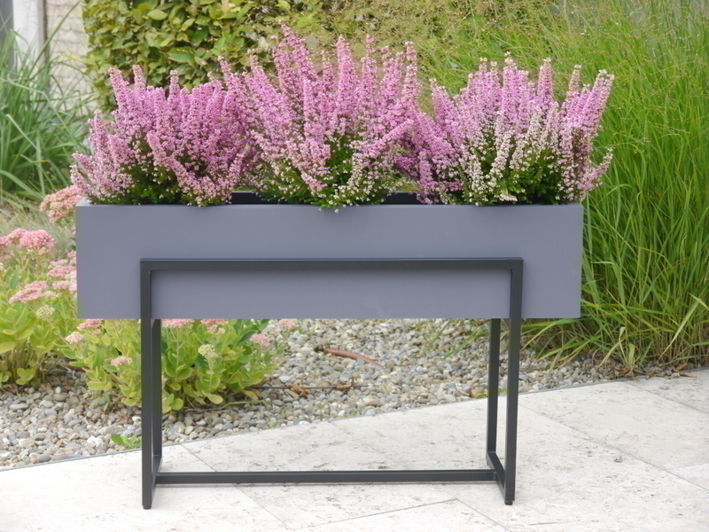 Hochbeet/Pflanzkübel SUPREMO, TÜV-geprüft, anthrazit - jetzt reduziert 70x25x20