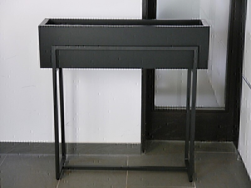 Hochbeet/Pflanzkübel SUPREMO, TÜV-geprüft, schwarz - jetzt reduziert 50x18x18