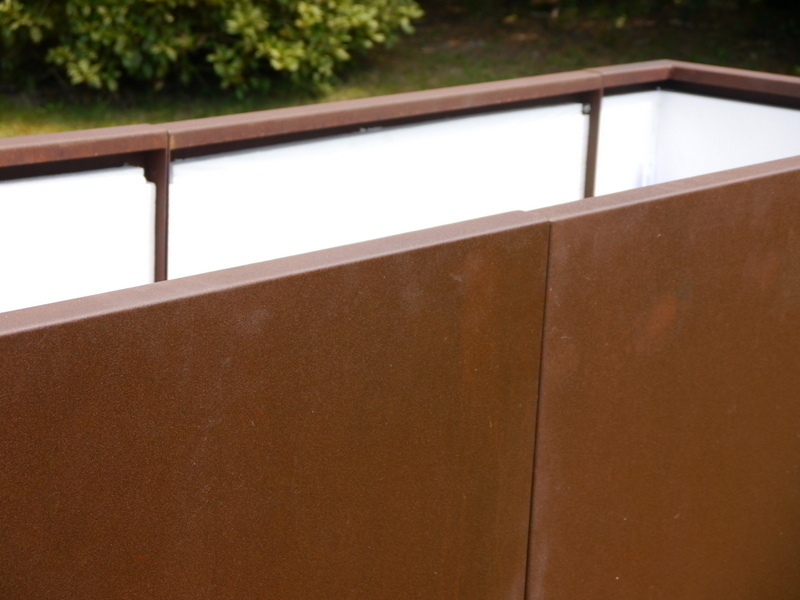 Hochbeet VERDURO aus Cortenstahl, rostfarben 