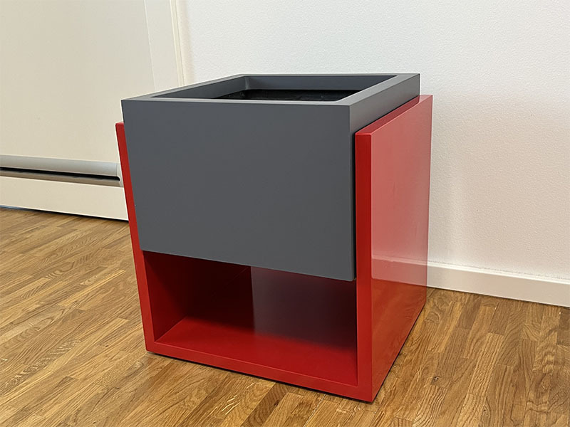 Pflanzgestell VENGA - rot  (für Kübel 30x30 cm) - jetzt reduziert 