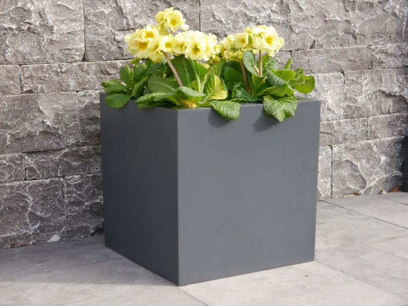 Pflanzkübel der BUNDESGARTENSCHAU, anthrazit 30x30x30
