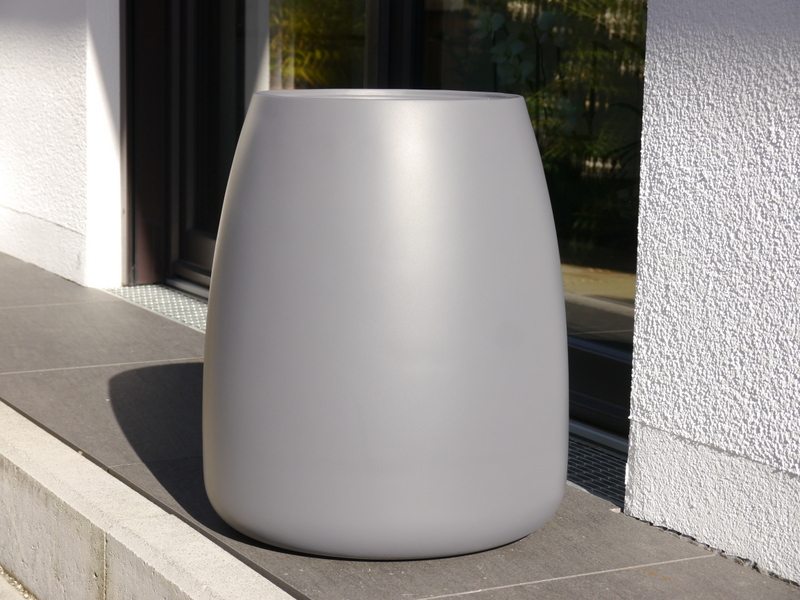 Pflanzkübel LOU, Fiberglas anthrazit 38x45