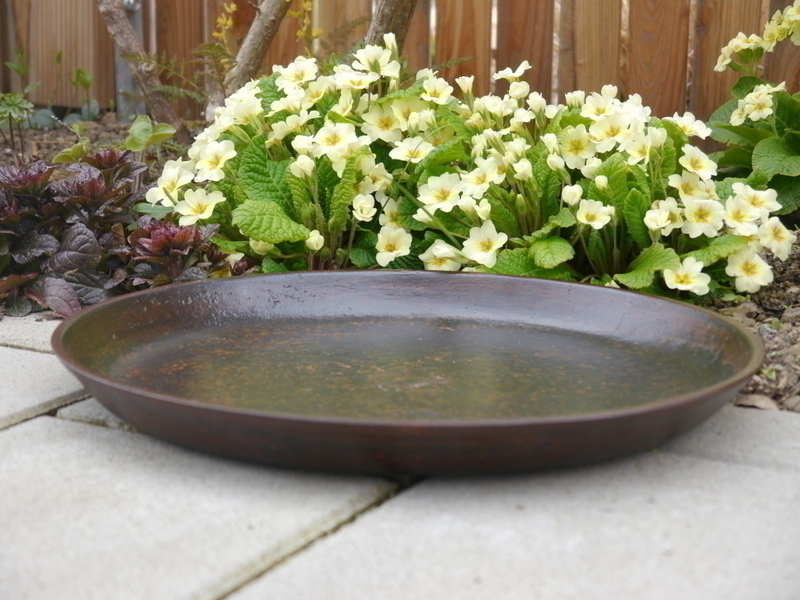 Pflanzschale aus Cortenstahl, rostfarben -  jetzt reduziert 50x3.5