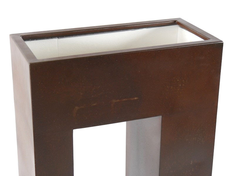 Raumteiler aus Cortenstahl, rostfarben - jetzt reduziert 60x29x80