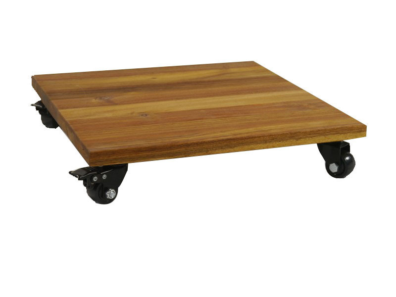 ultrastarkes Mehrzweck-Rollbrett aus Akazienholz, quadratisch 30x30x7